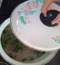 Dejar hervir aproximadamente por 7 minutos.