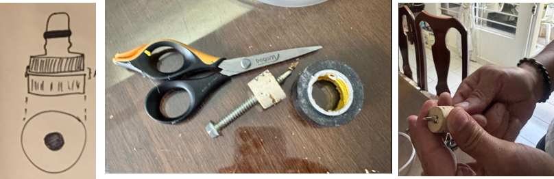 Fig. 4, 5, 6: Construcción de la tobera