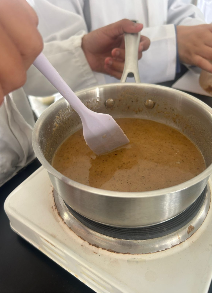 Calentamiento de la mezcla