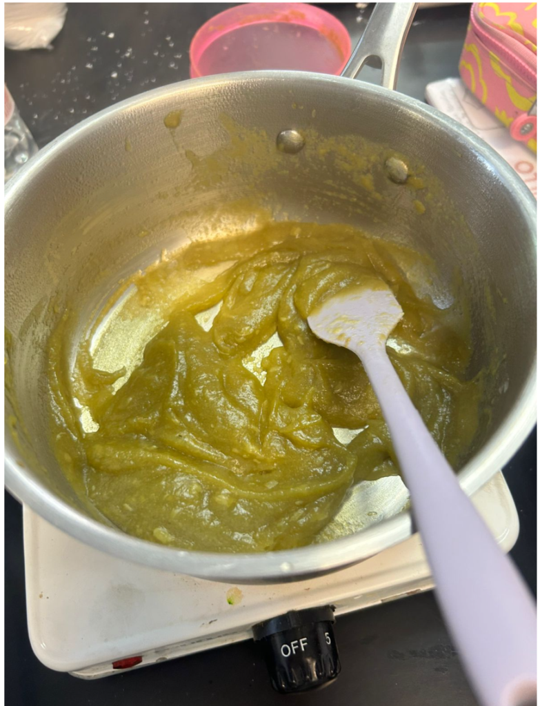 Obtención de la mezcla homogénea