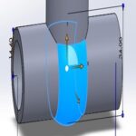 Diseño de codo de tres vías