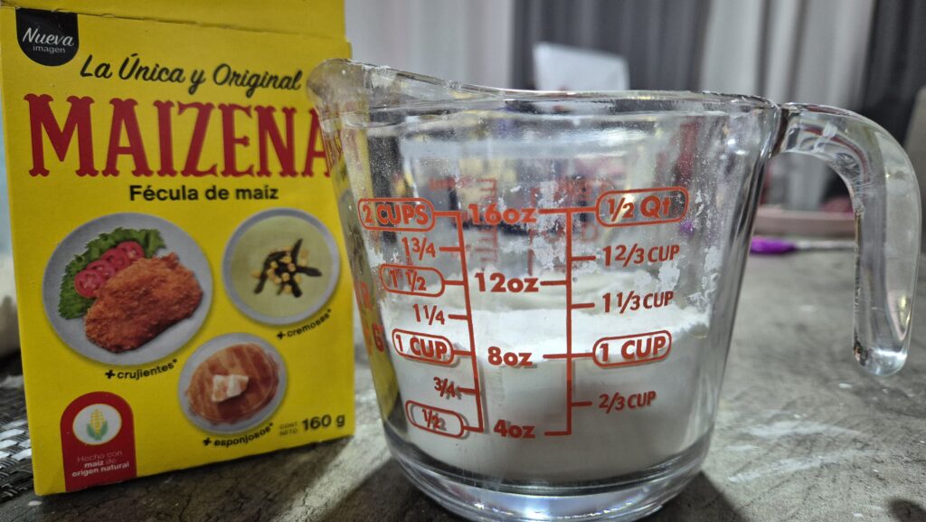 Materiales (maicena)