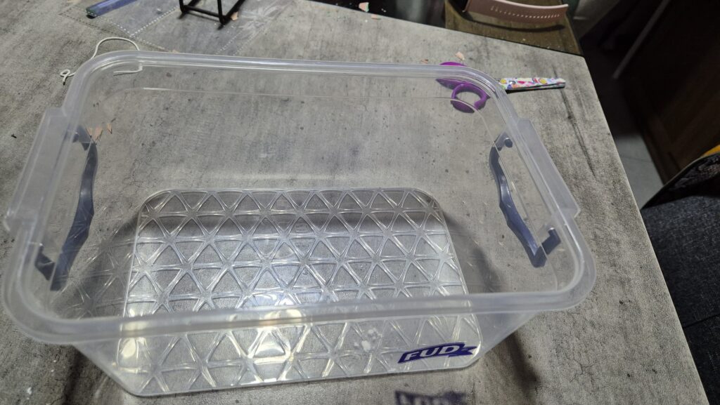 Materiales. Recipiente