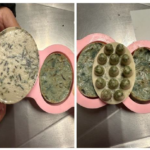 Color obscuro, demasiado graso, tenía un olor muy fuerte a cebolla y tenía una consistencia blanda.